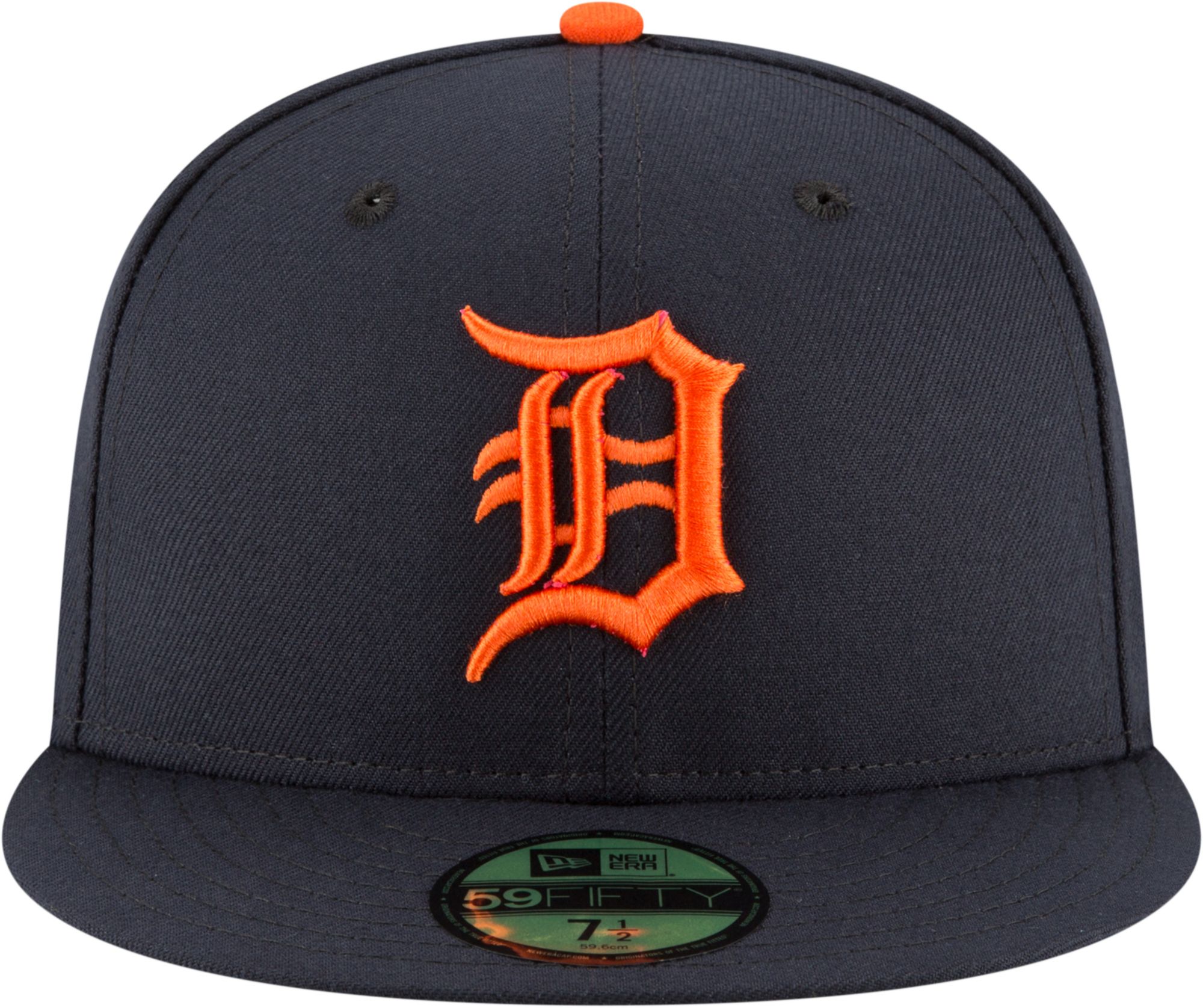 New Era Adult Detroit Tigers 59Fifty Road Navy Authentic Hat product image