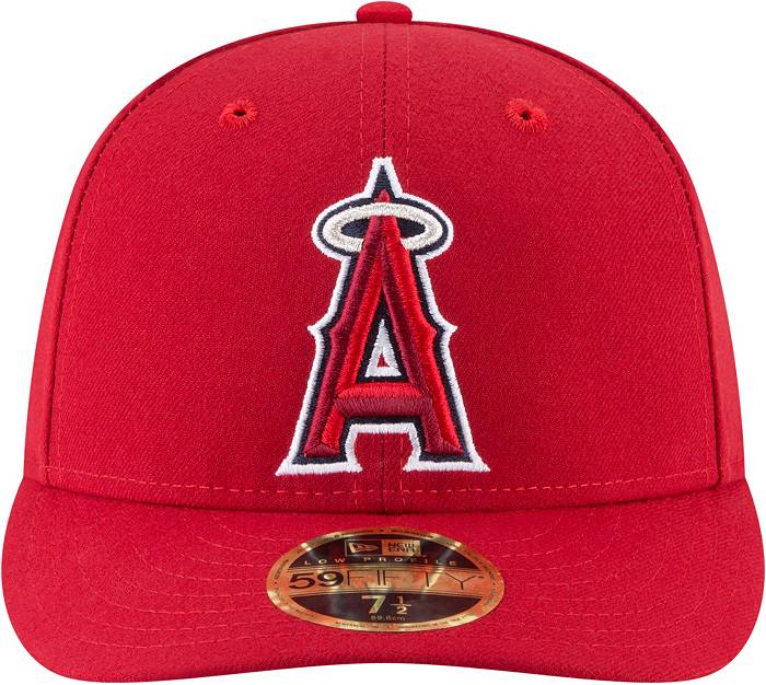New Era Men's Los Angeles Angels 59Fifty Game Red Low Crown Fitted Hat