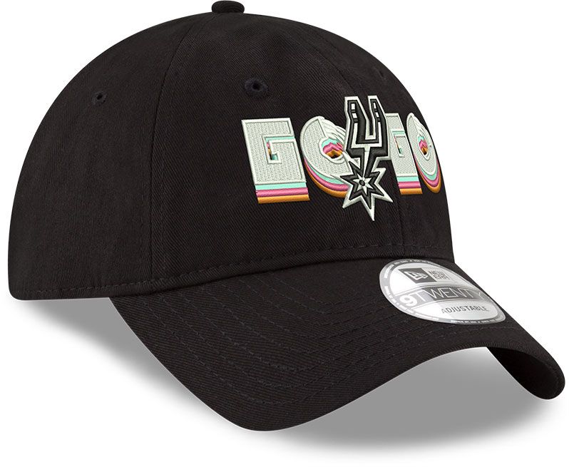 New Era Adult San Antonio Spurs Black Go Slogan 9Twenty Adjustable Hat product image