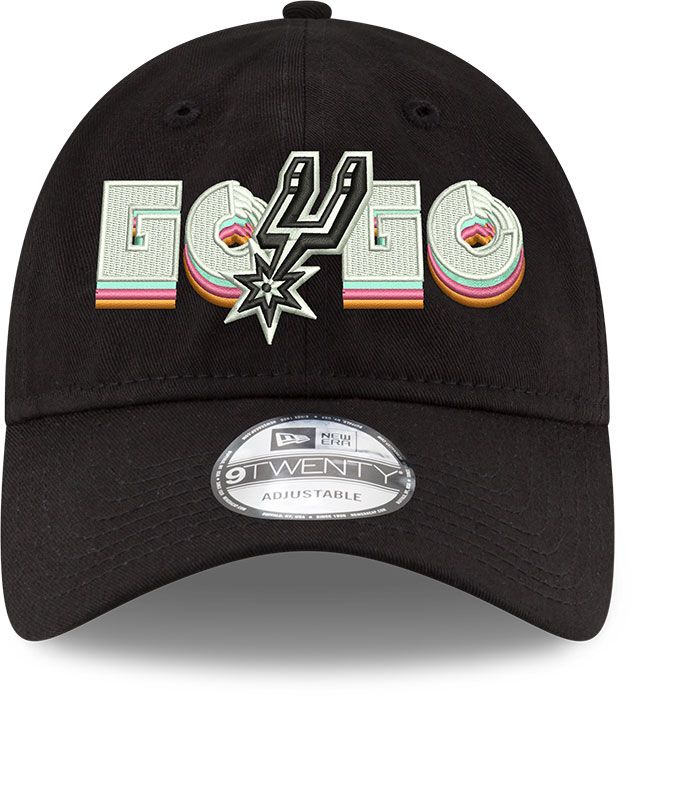 New Era Adult San Antonio Spurs Black Go Slogan 9Twenty Adjustable Hat product image