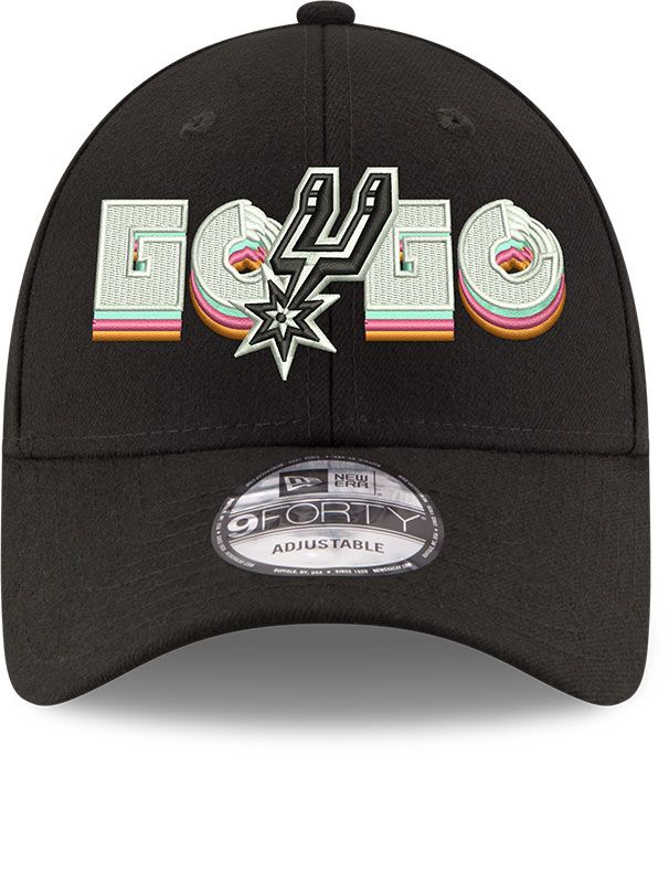 New Era Adult San Antonio Spurs Black Go Slogan 9Forty Adjustable Hat product image