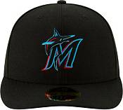 New Era Men's Miami Marlins 59Fifty Game Black Low Crown Fitted Hat product image