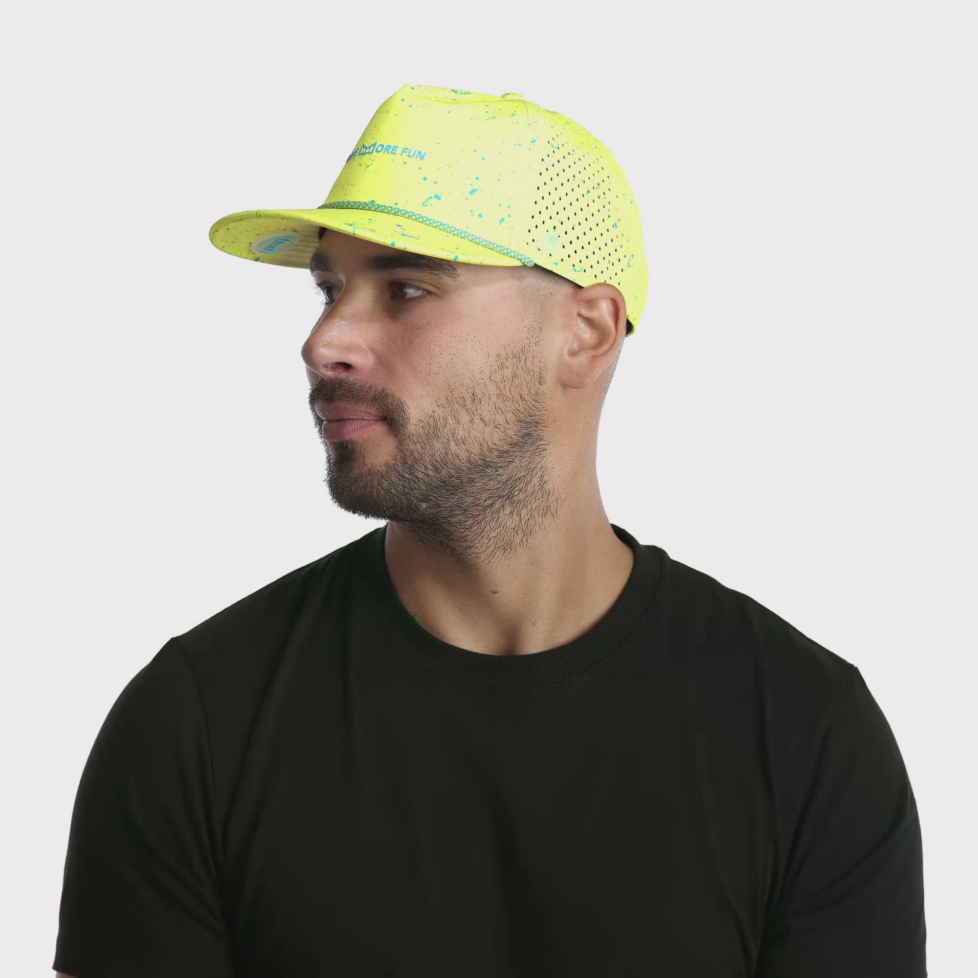melin Hydro Coronado Neon Drip Performance Snapback Hat product