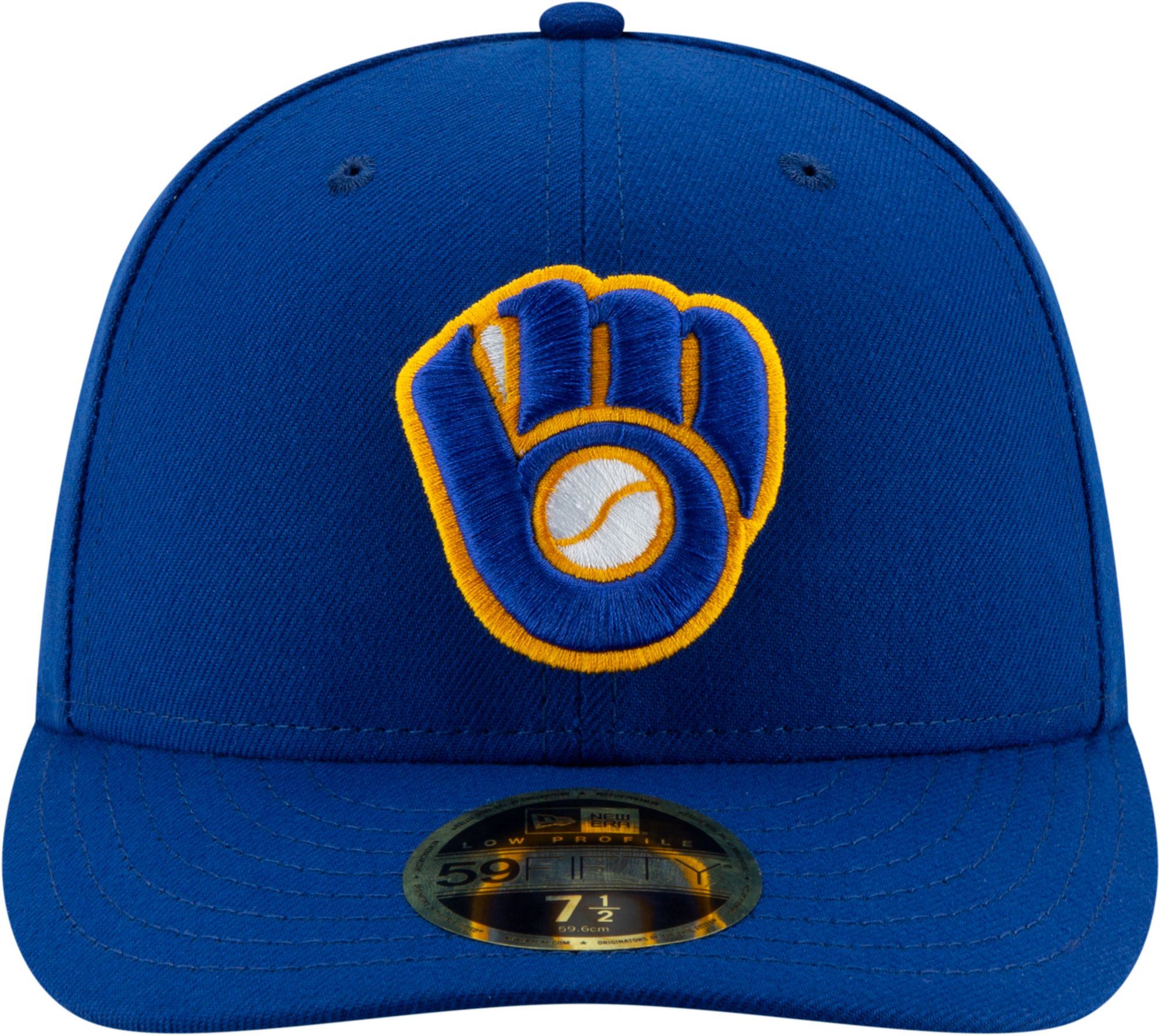 New Era Men's Milwaukee Brewers 59Fifty Alternate Royal Low Crown Fitted Hat