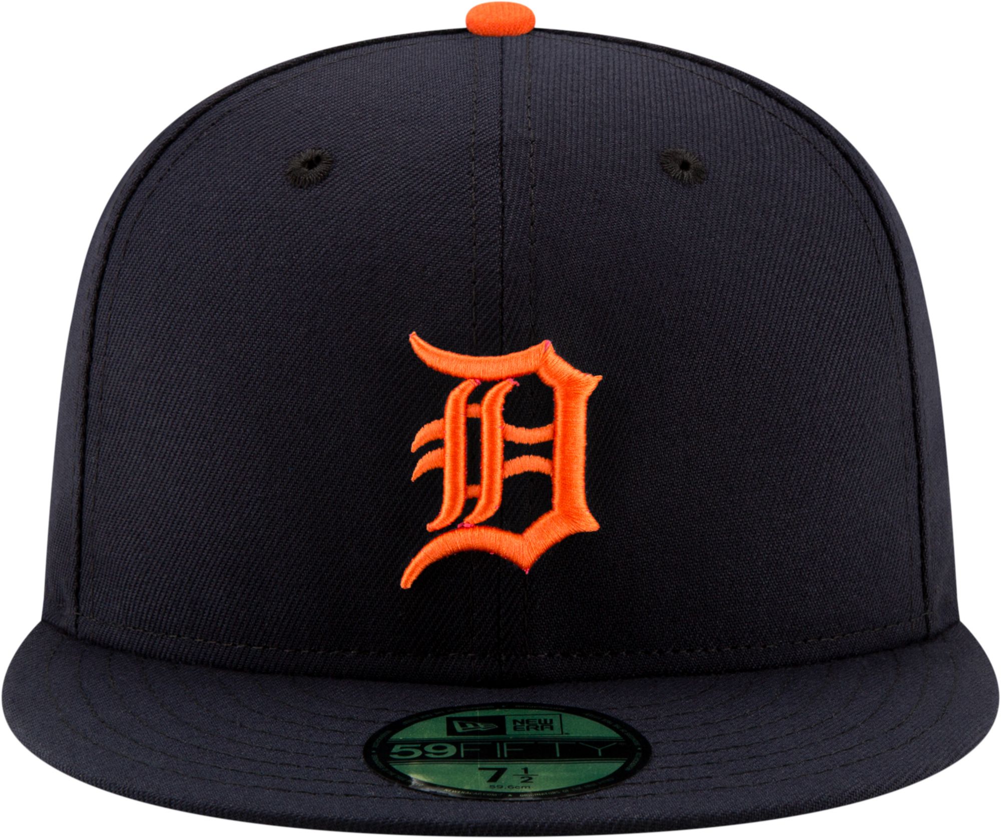 New Era Adult Detroit Tigers 59Fifty Road Navy Authentic Hat product image