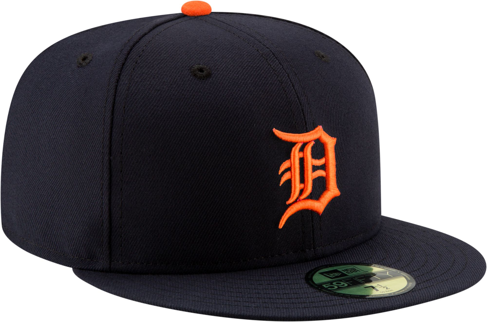 New Era Adult Detroit Tigers 59Fifty Road Navy Authentic Hat product image