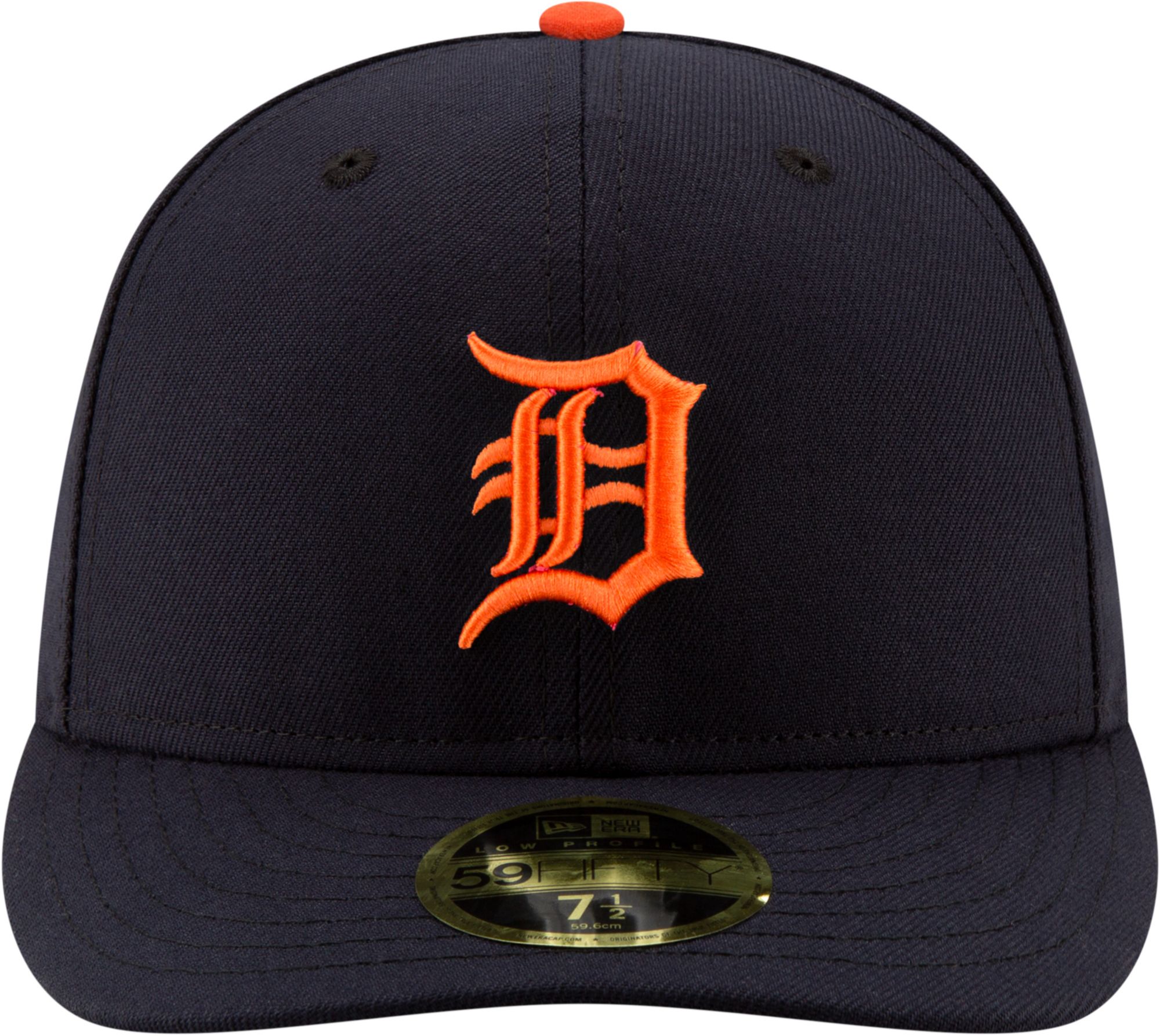New Era Adult Detroit Tigers 59Fifty Road Navy Low Crown Fitted Hat product image