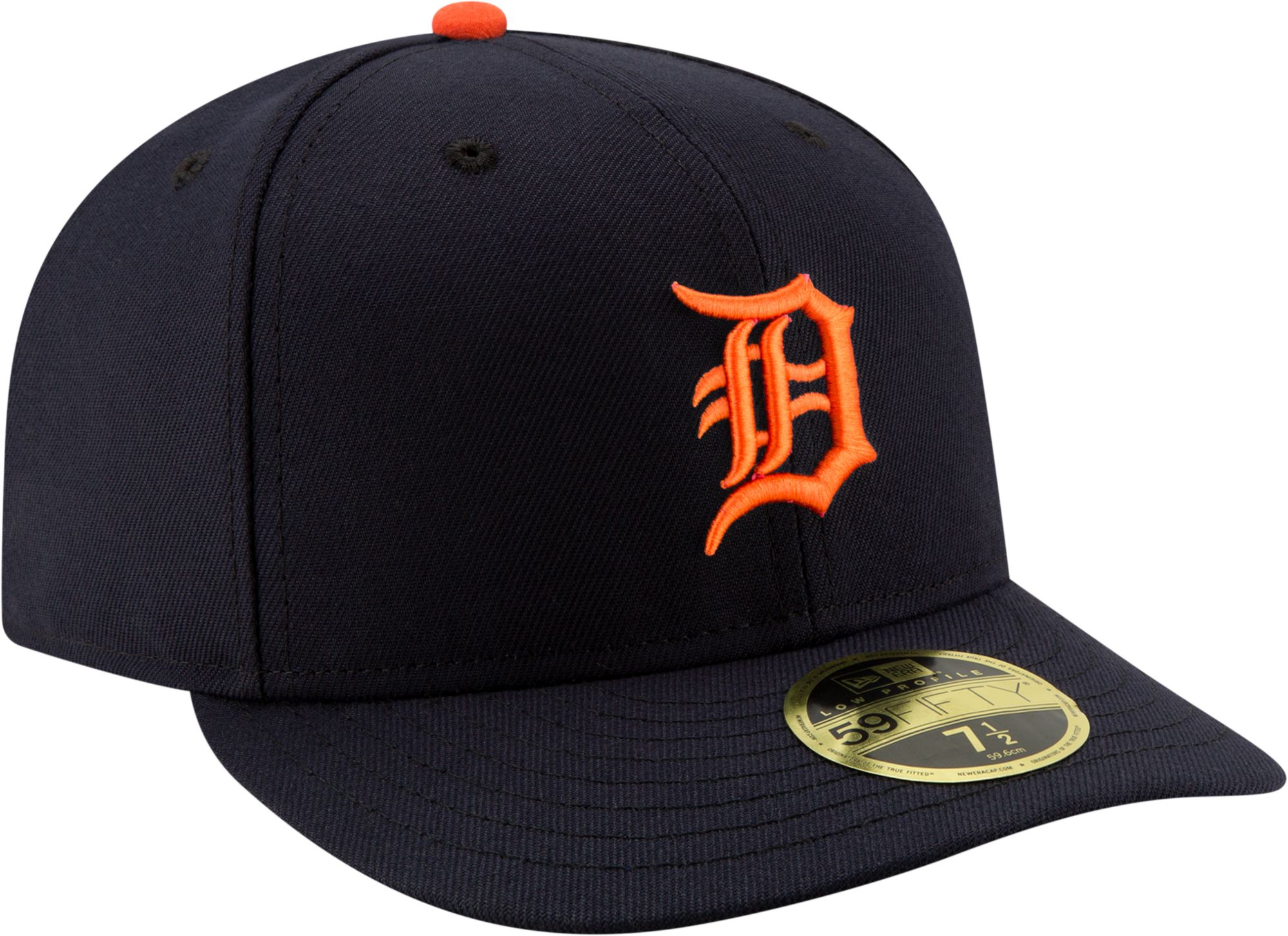 New Era Adult Detroit Tigers 59Fifty Road Navy Low Crown Fitted Hat product image