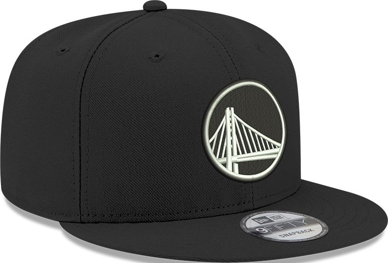 New Era Men's Golden State Warriors Black 9Fifty Adjustable Hat product image