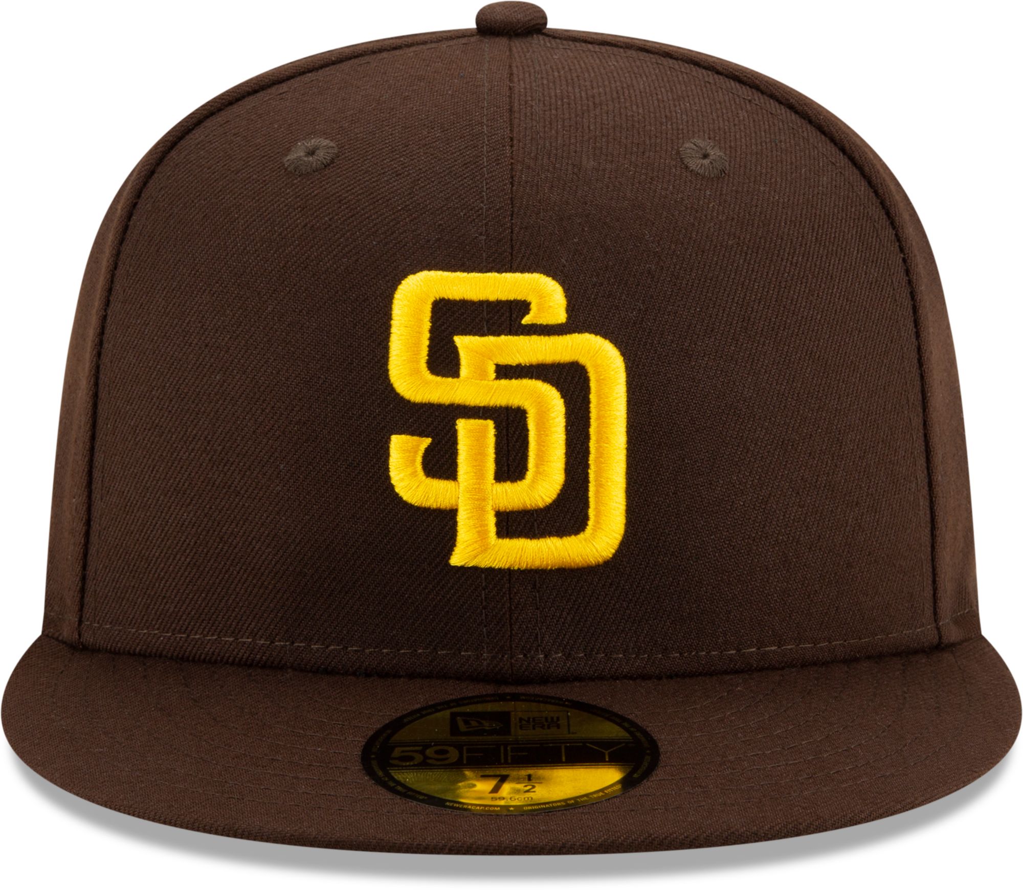 New Era Men's San Diego Padres 59Fifty Game Dark Brown Fitted Hat