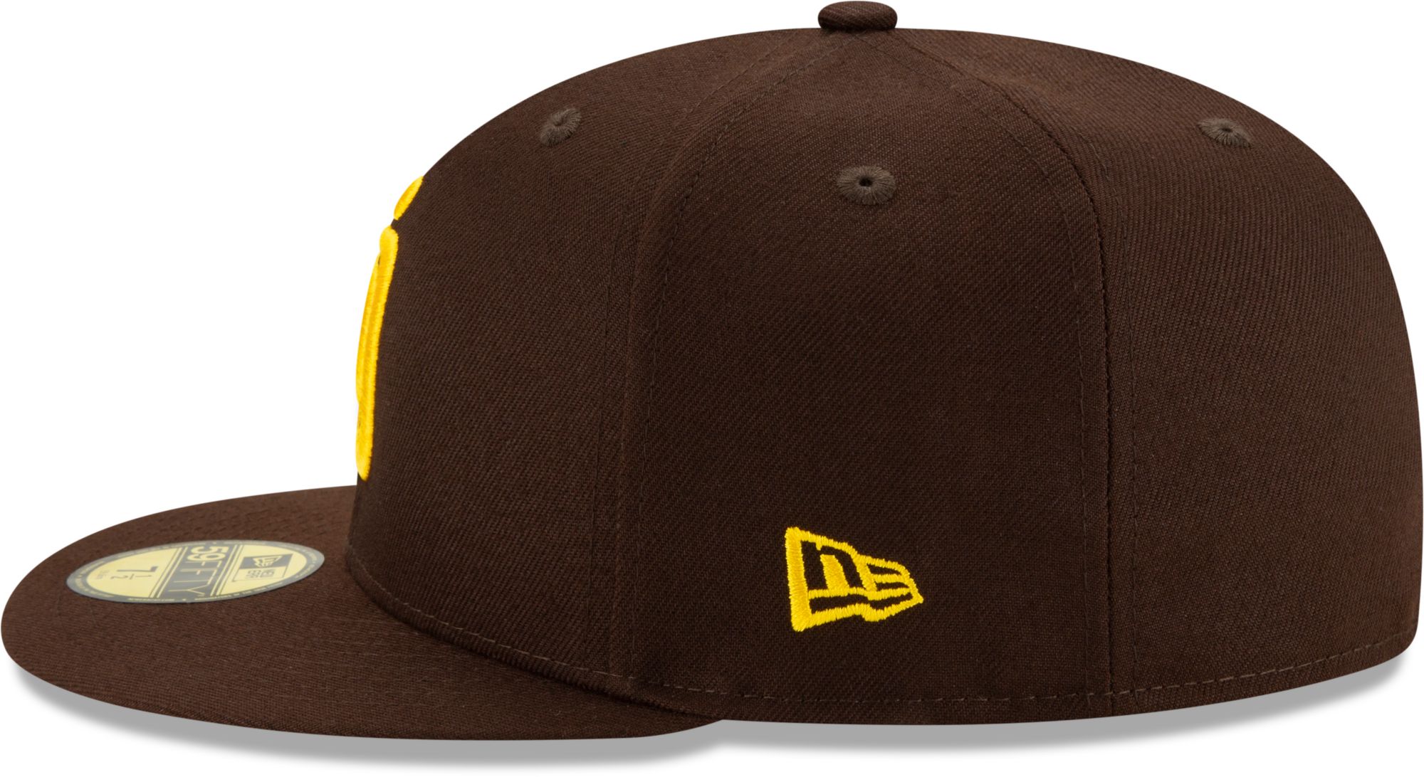 New Era Men's San Diego Padres 59Fifty Game Dark Brown Fitted Hat