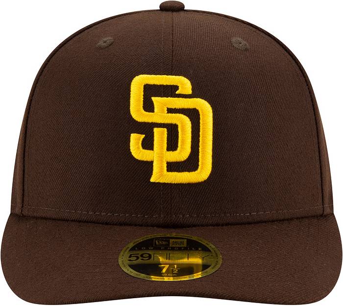 New Era Men's San Diego Padres Brown 59Fifty Low Crown Fitted Hat