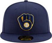 New Era Men's Milwaukee Brewers Navy 59Fifty Authentic Hat product image