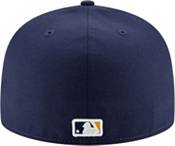 New Era Men's Milwaukee Brewers Yellow 59Fifty Authentic Hat product image