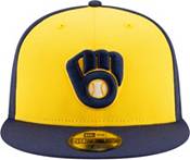 New Era Men's Milwaukee Brewers Yellow 59Fifty Authentic Hat product image