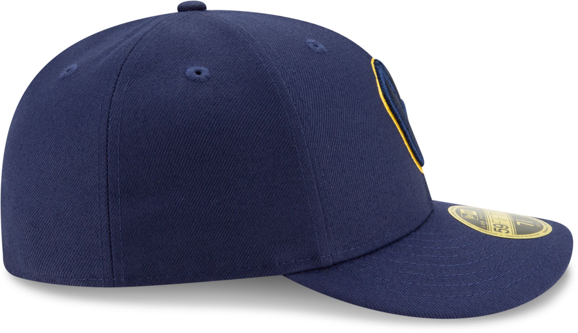 New Era Men's Milwaukee Brewers Navy 59Fifty Fitted Hat