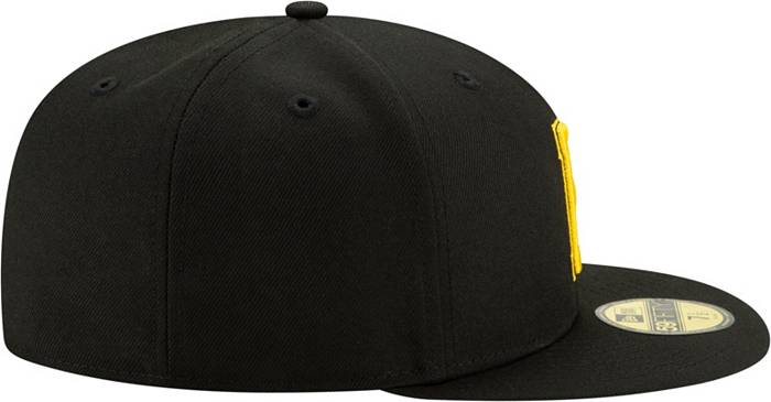 Pirates R. Clemente 59FIFTY New Era Black Fitted Hat Grey Bottom