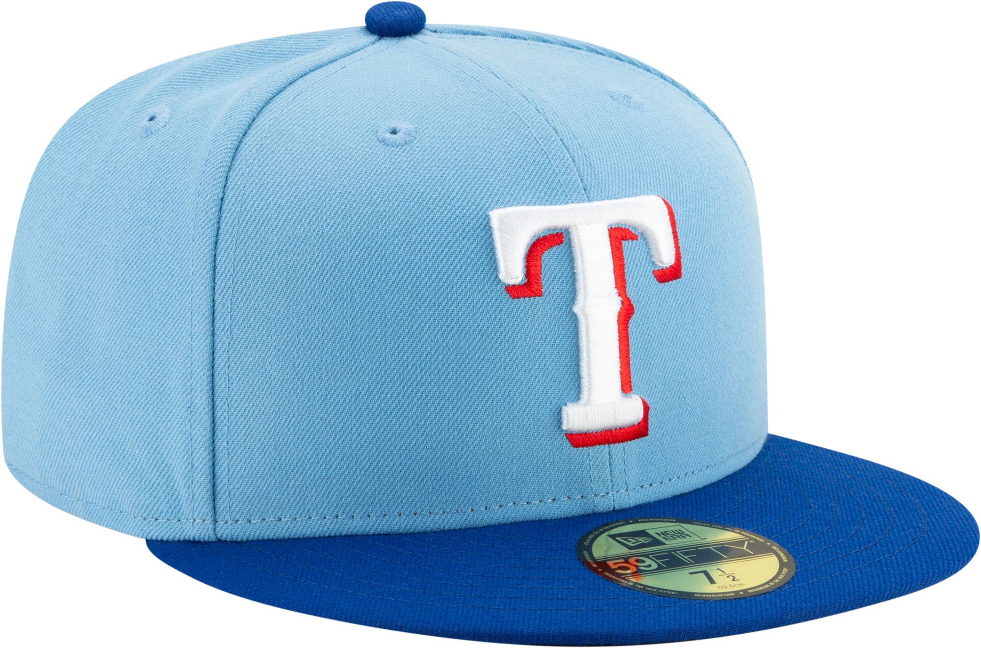 New Era Men's Texas Rangers Alternate Blue 59Fifty Fitted Hat