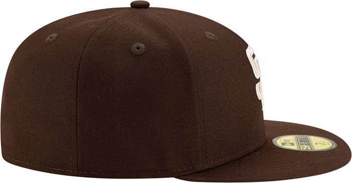 New Era 59FIFTY San Diego Padres Game Friar Burnt Wood Fitted Hat Dark Brown