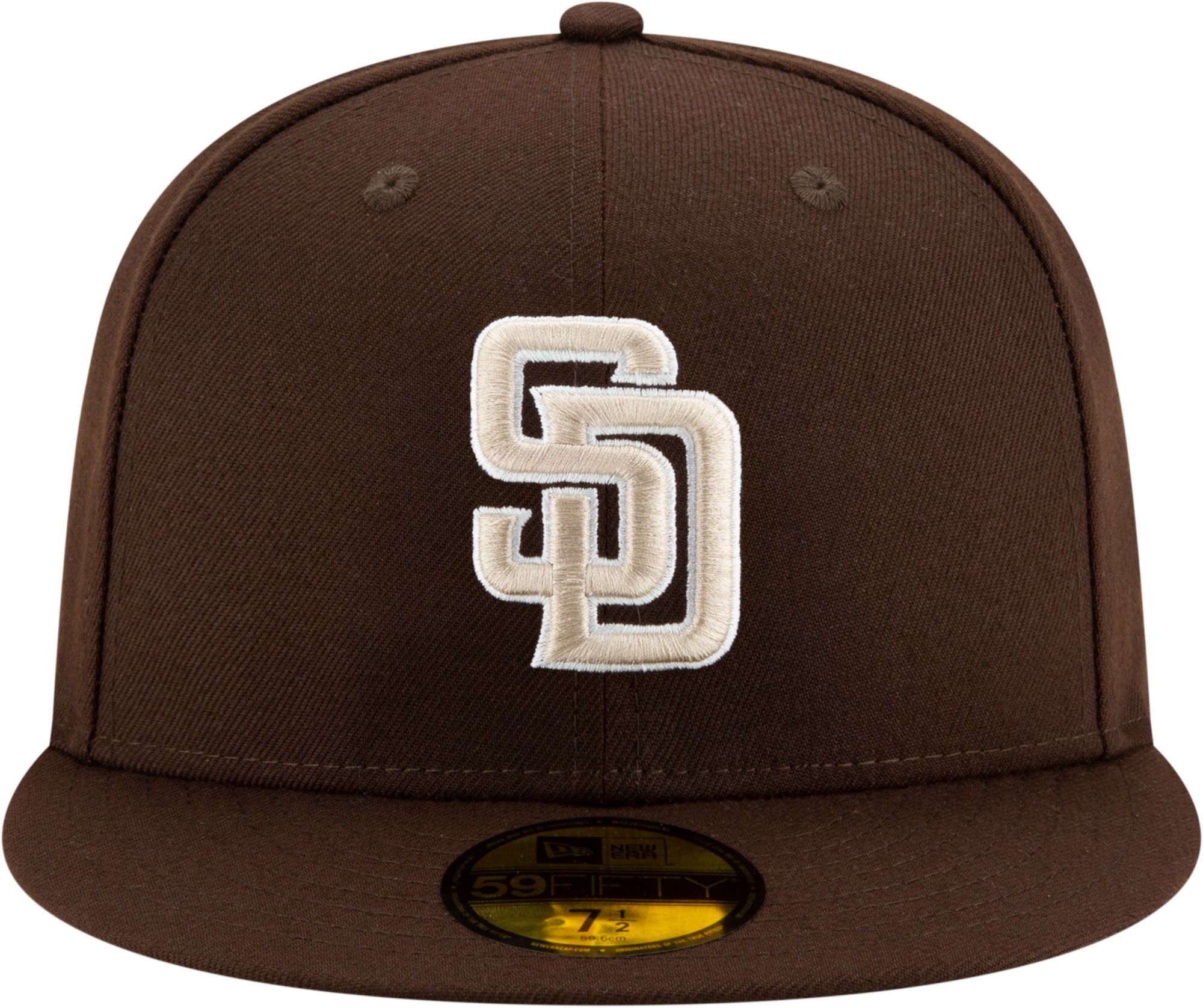 New Era Men's San Diego Padres Brown 59Fifty Fitted Hat product image