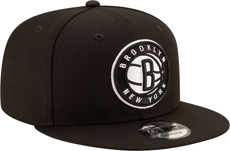 New Era Men's Brooklyn Nets Black 9Fifty Adjustable Hat product image