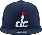 New Era Men's Washington Wizards Blue 9Fifty Adjustable Snapback Logo Hat product image