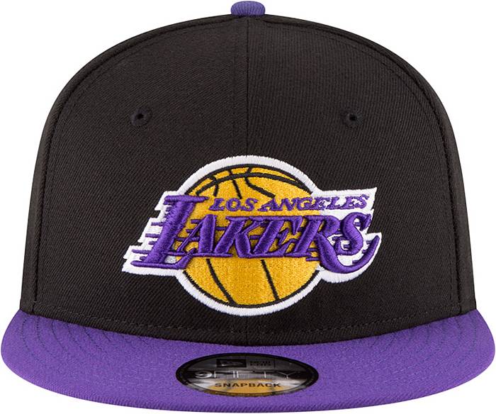  Mitchell & Ness Los Angeles Lakers Snapback Hat -  White/Purple/Yellow - LA Lakers Cap : Sports & Outdoors