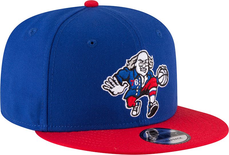 New Era Men's Philadelphia 76ers Blue 9Fifty Adjustable Hat product image