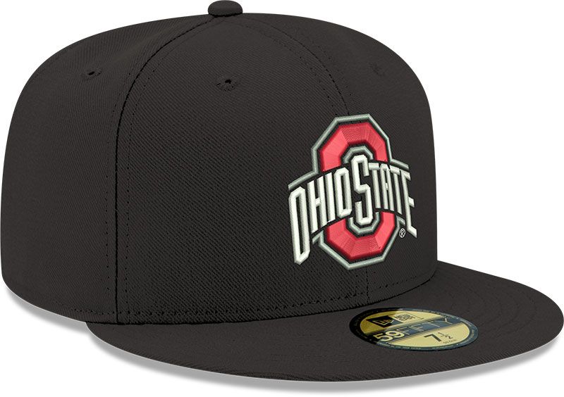 New Era Men's Ohio State Buckeyes Black 59Fifty Fitted Hat product image
