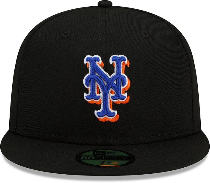 New Era Men's New York Mets Black Authentic Collection 59Fifty Fitted Hat