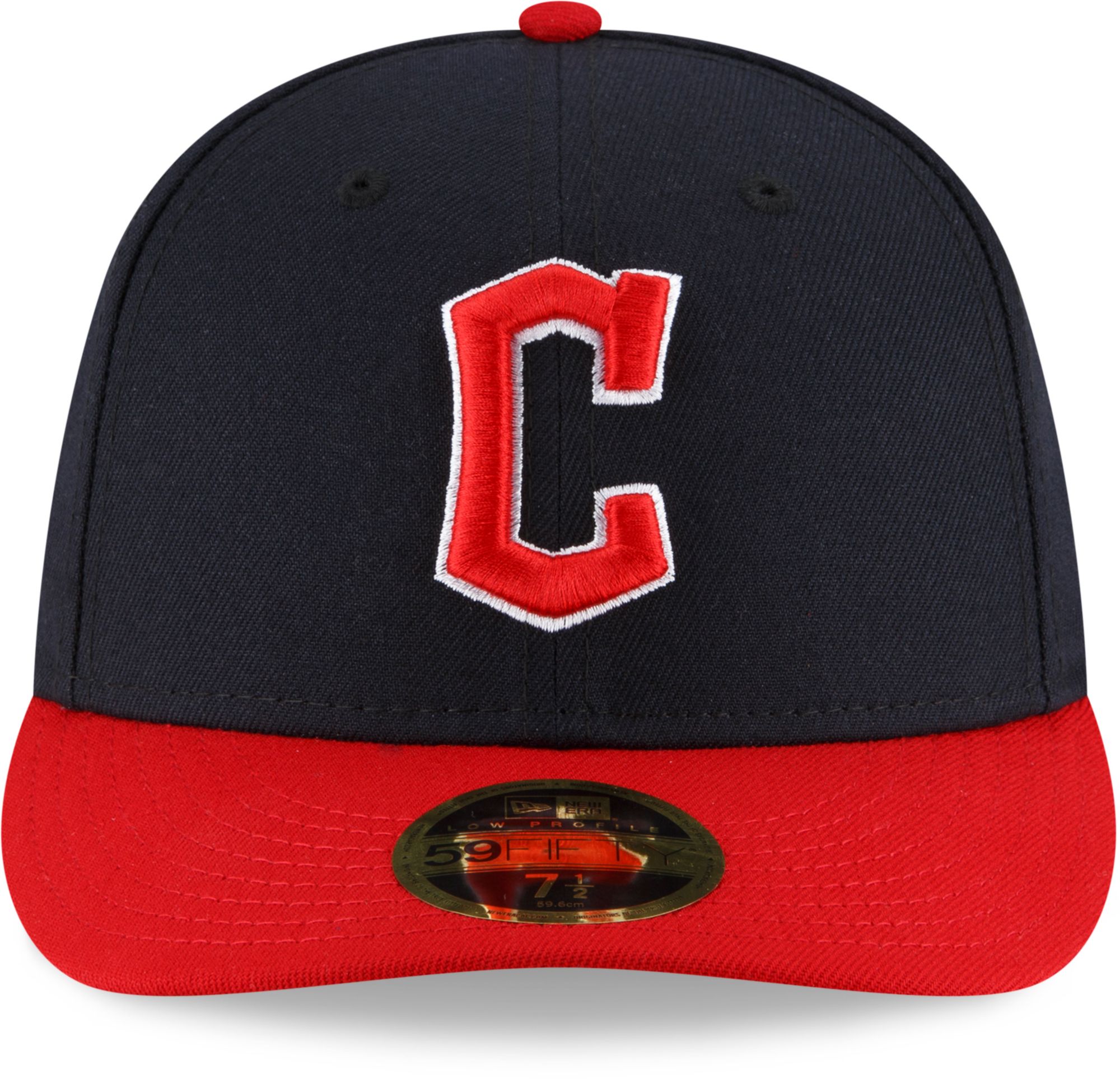 New Era Men's Cleveland Guardians Navy 59Fifty Authentic Collection Home Fitted Hat