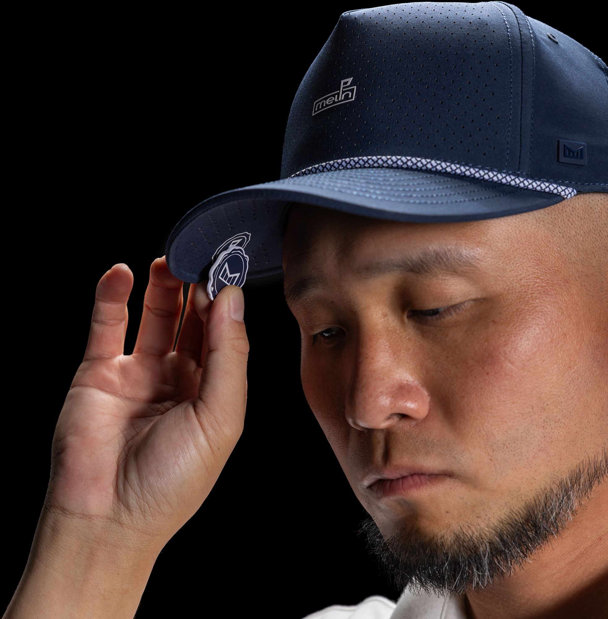 melin Odysea Rope Links Hydro Performance Snapback Hat product image