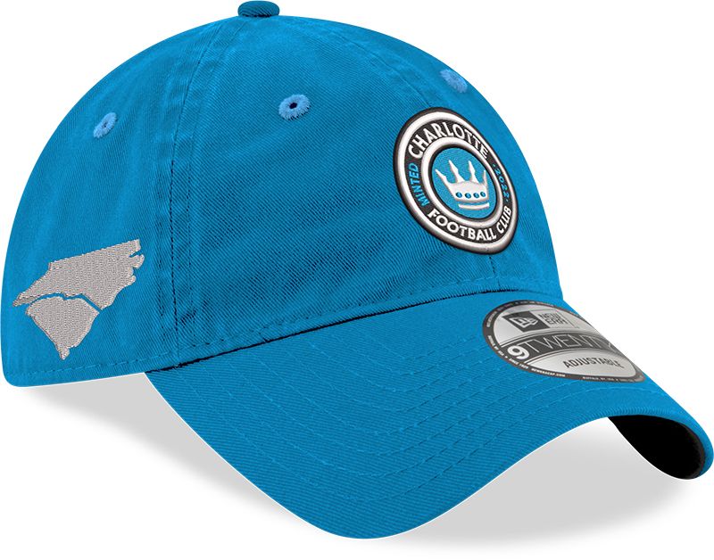 New Era Charlotte FC '22 9Twenty Jersey Hook Blue Adjustable Hat product image