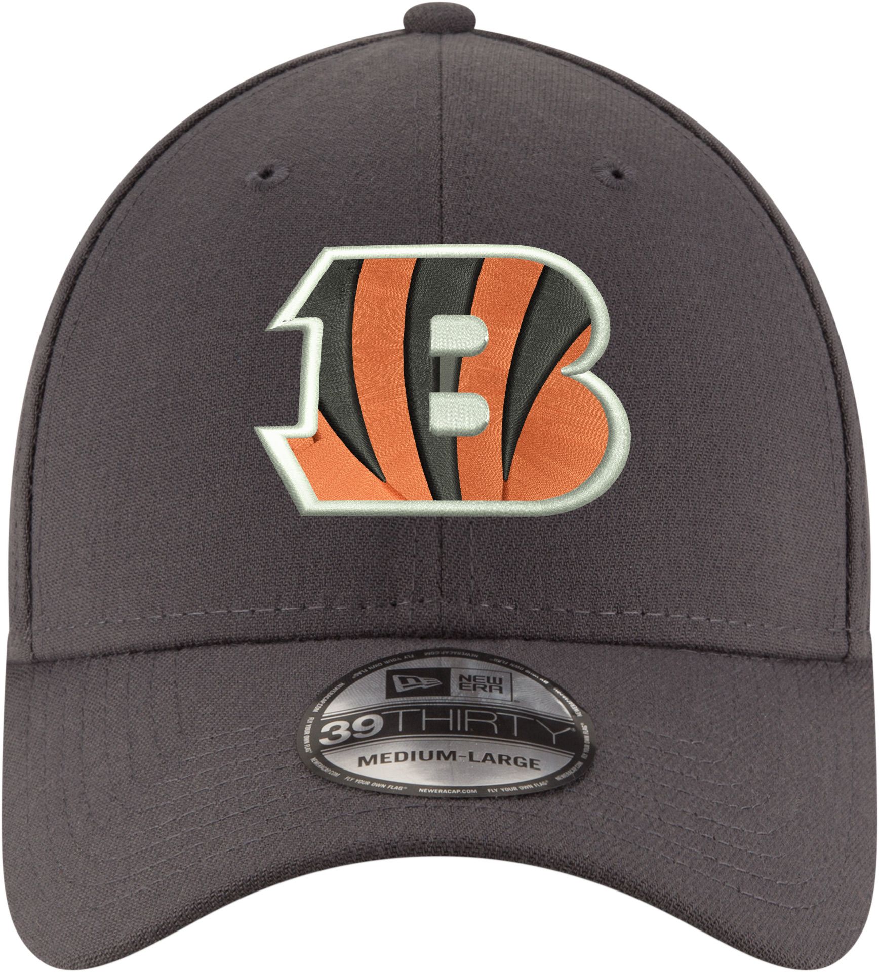 New Era Men's Cincinnati Bengals Logo Grey 39Thirty Stretch Fit Hat product image