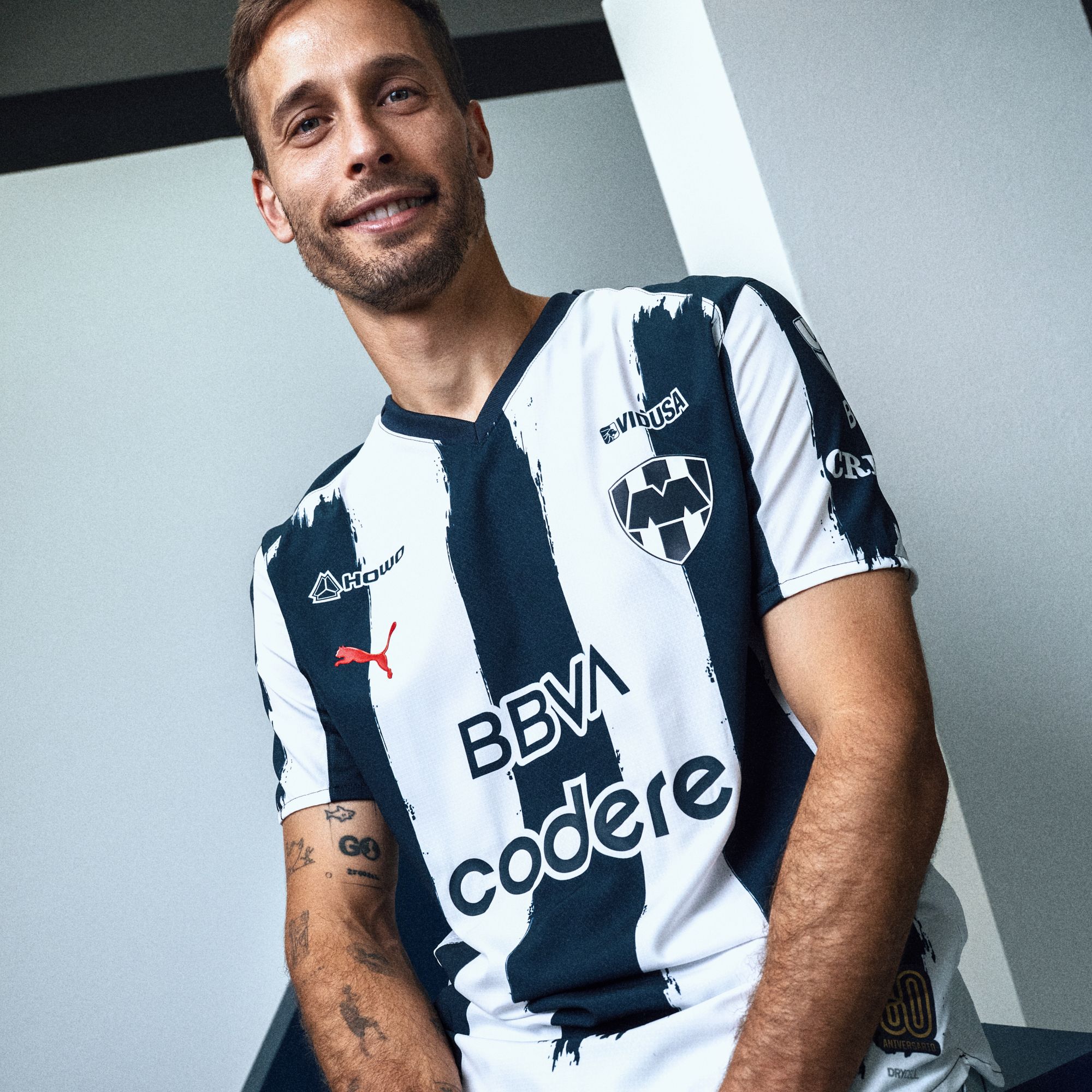 PUMA Adult CF Monterrey 2025-26 Navy Home Authentic Jersey product image