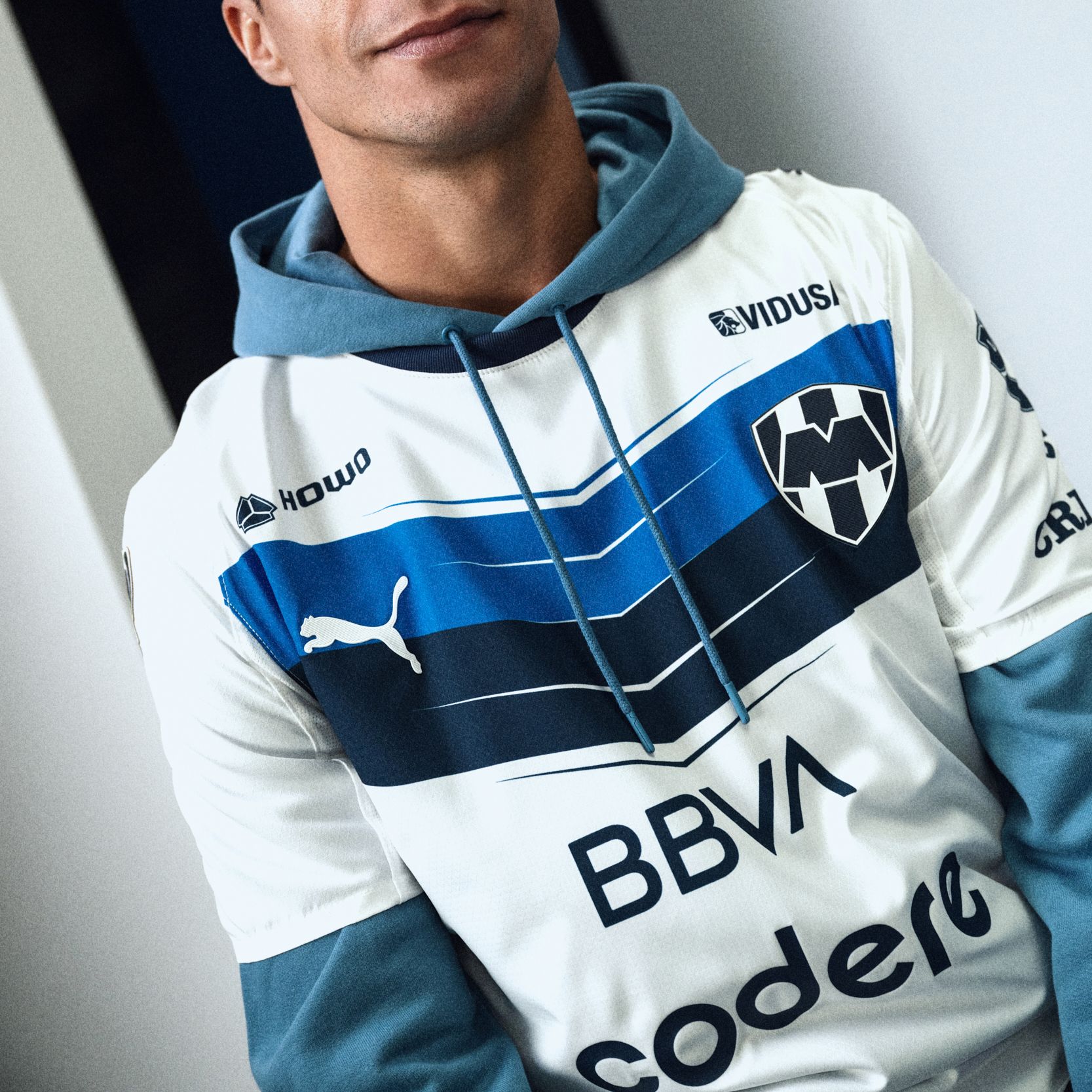 PUMA Adult CF Monterrey 2025-26 White Away Authentic Jersey product image