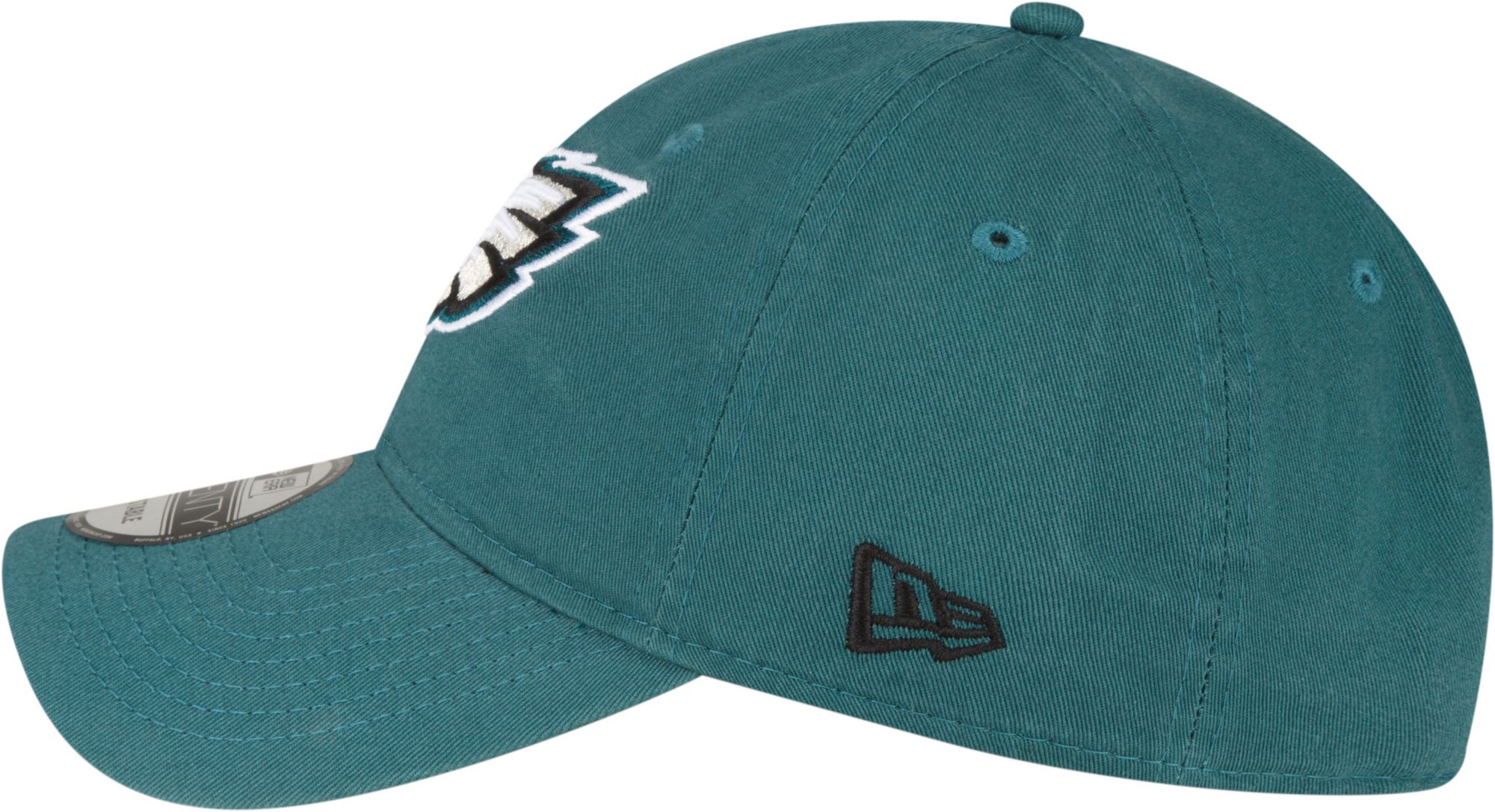 New Era Men's Philadelphia Eagles Logo 39Thirty Green Stretch Fit Hat