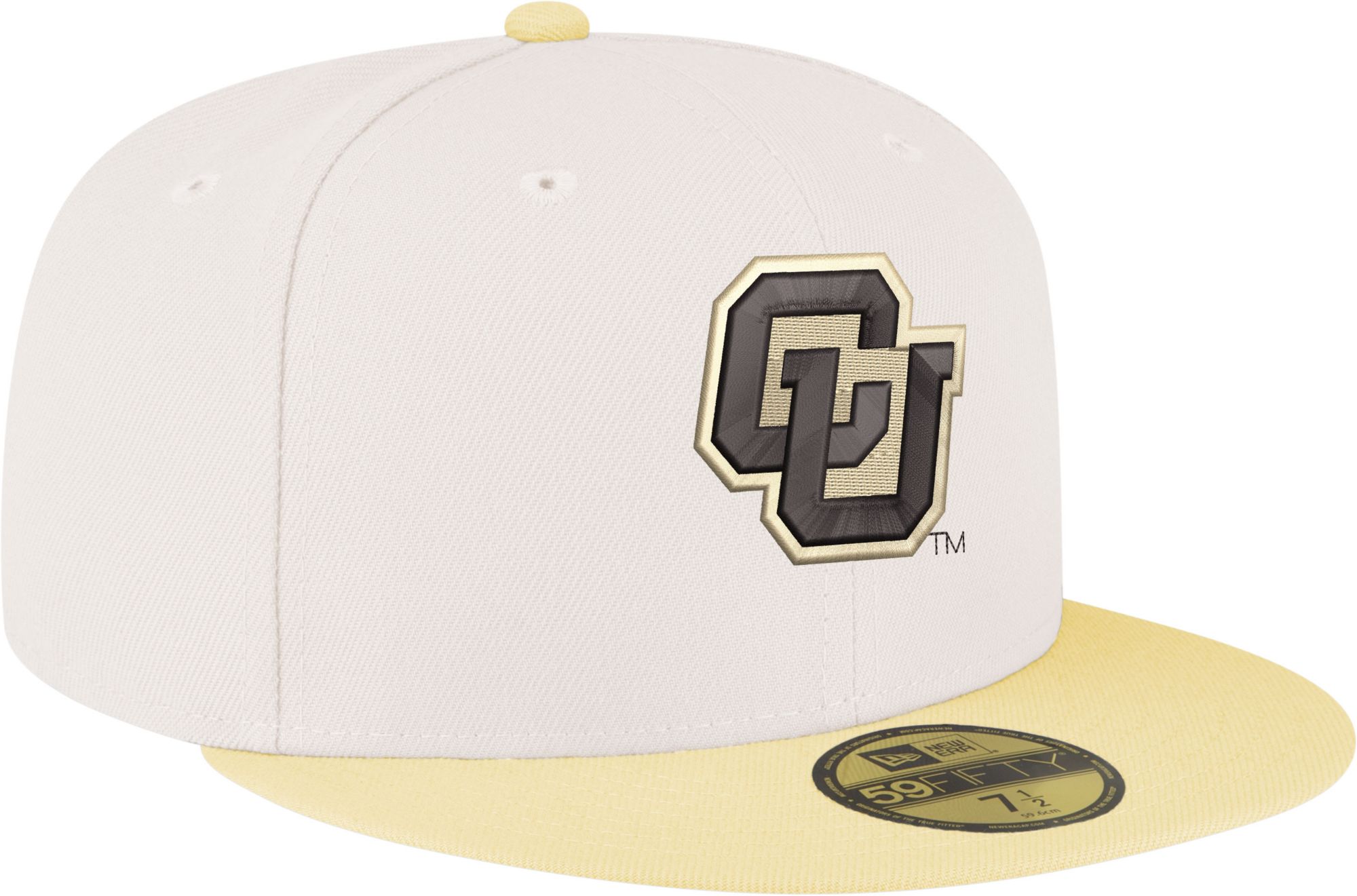 New Era Men's Colorado Buffaloes Natural 59Fifty Fitted Hat