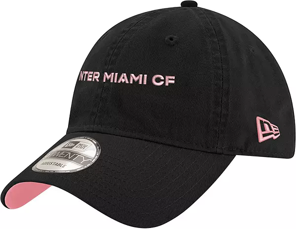 New Era Women's Inter Miami CF 2023 Wordmark 9TWENTY Adjustable Hat, Black