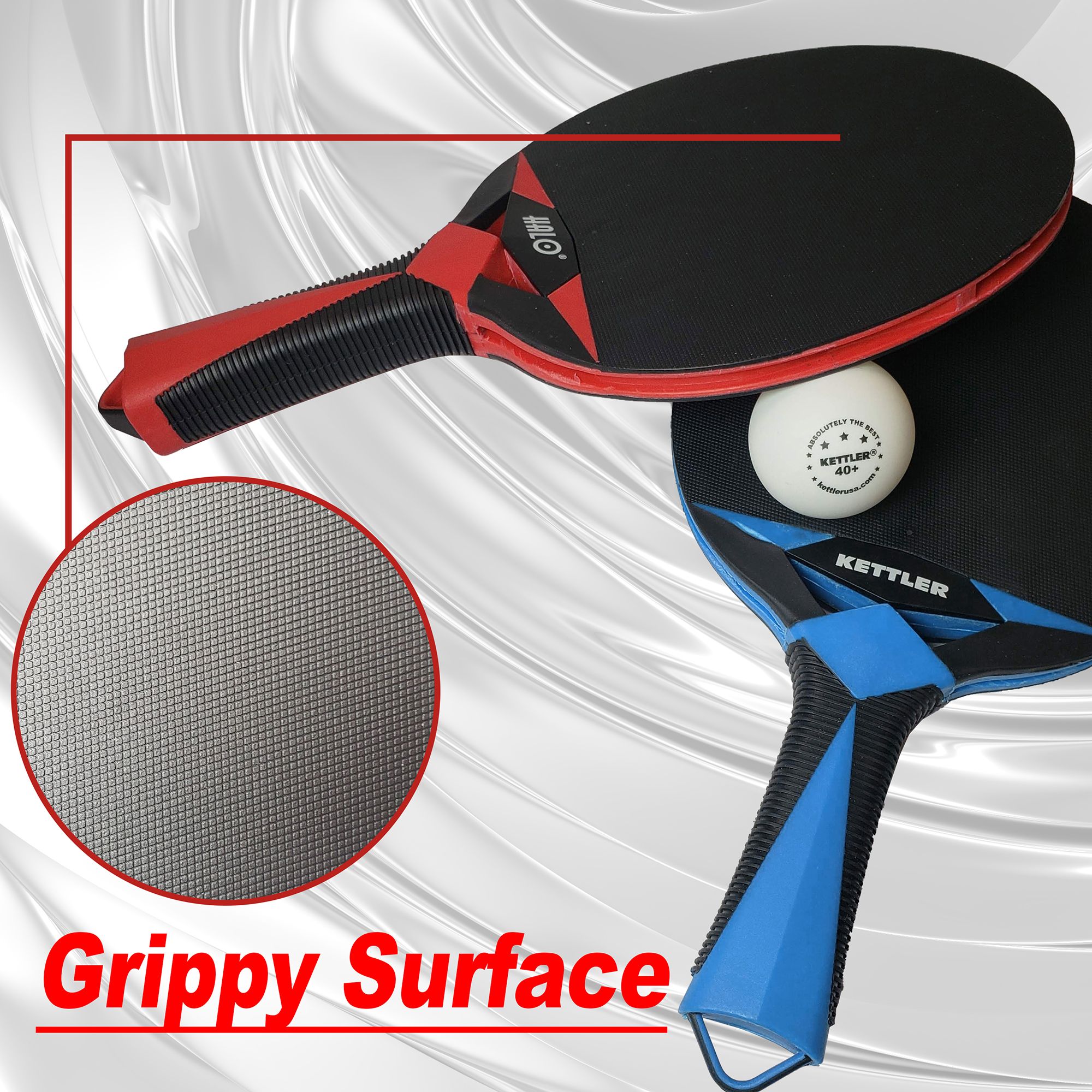 Kettler Halo X Table Tennis 2-Player Paddle Set product image