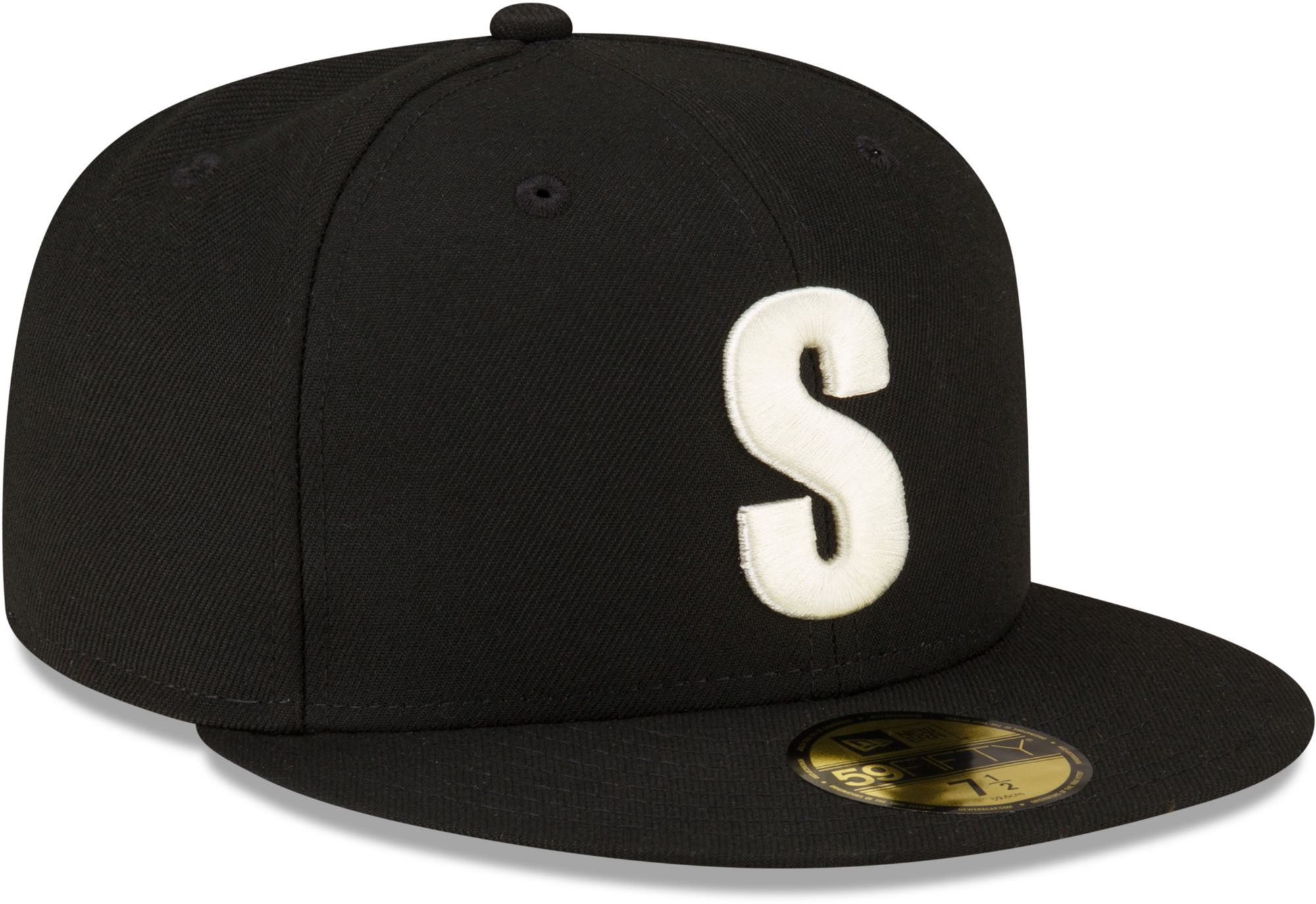 New Era Adult Seattle Mariners Black 59Fifty Fitted Hat product image