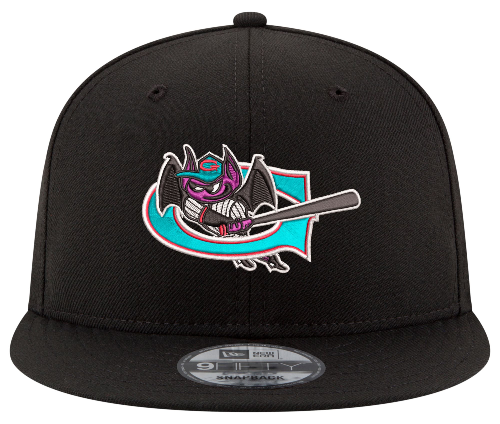 New Era Adult Greensboro Grasshoppers Black Bats 9Fifty Hat product image