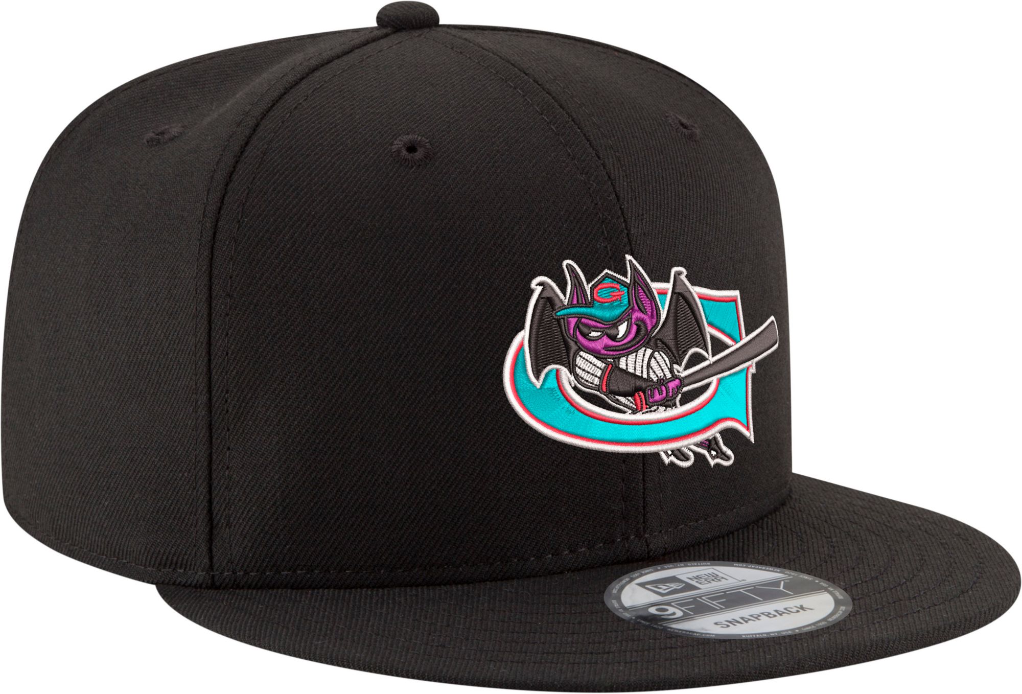 New Era Adult Greensboro Grasshoppers Black Bats 9Fifty Hat product image