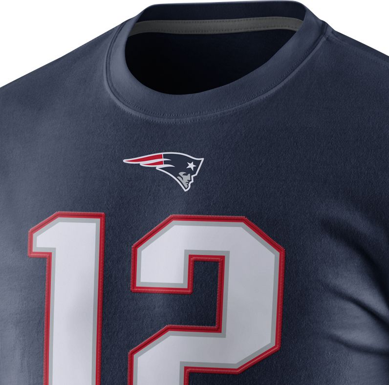 Nike Men's New England Patriots Tom Brady #12 Pride Navy T-Shirt product image