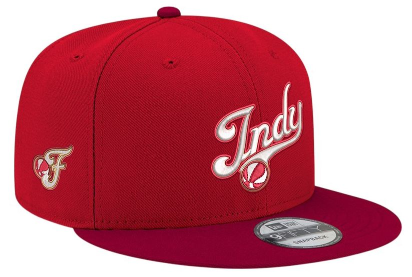 New Era Men's Indiana Fever Red Wordmark Rebel 9Fifty Adjustable Hat product image