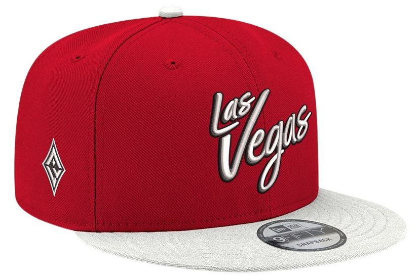 New Era Men's Las Vegas Aces Red Wordmark Rebel 9Fifty Adjustable Hat product image