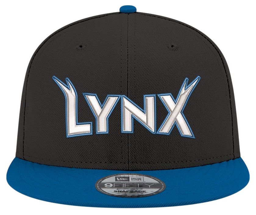 New Era Men's Minnesota Lynx Black Wordmark Rebel 9Fifty Adjustable Hat product image