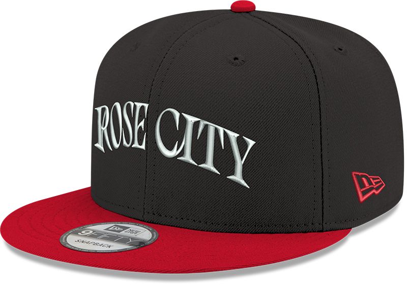 New Era Adult Portland Fire Black Wordmark Rebel 9Fifty Adjustable Hat product image
