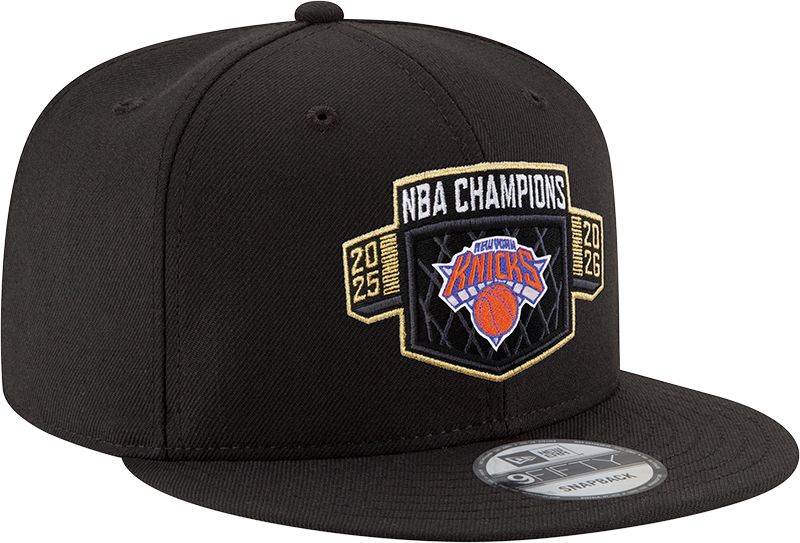 New Era Adult 2026 NBA Champions New York Knicks Locker Room Black 9Fifty Hat product image