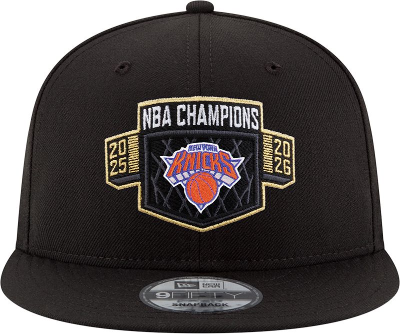 New Era Adult 2026 NBA Champions New York Knicks Locker Room Black 9Fifty Hat product image